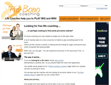 Tablet Screenshot of pro-bono-coaching.com